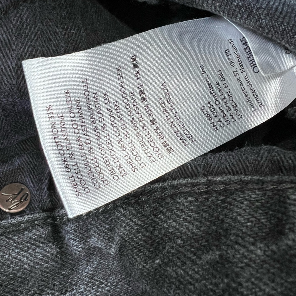 Free People Dark Grey Ripped Distressed Zip Fly Women’s Straight Leg Jeans 27 - Picture 4 of 11